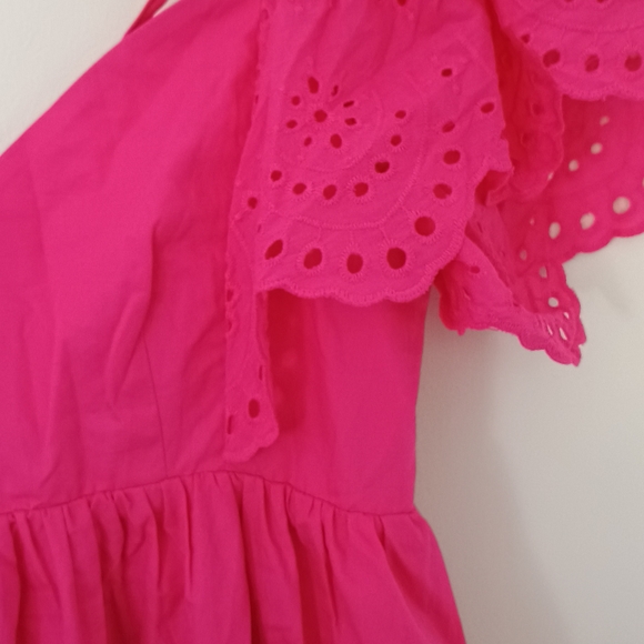 Barbie Princess Party Festival Maternity Summer Baby Shower Hot Pink Maxi Dress - Picture 4 of 9